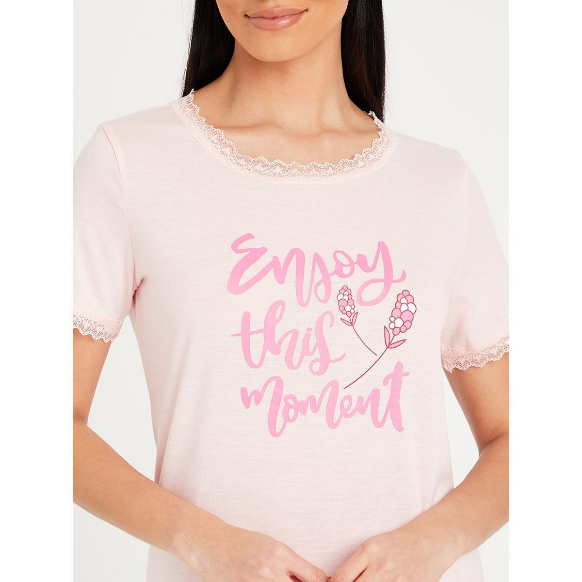 فستان بحواف مزينة بكشكش من ستايلي-women-clothing-nightwear-nighties-image-3