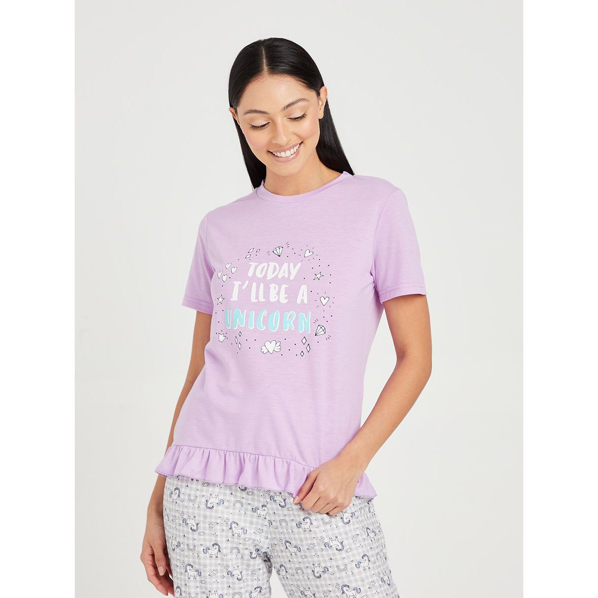 طقم بيجاما ( تيشيرت + بنطال ) من ستايلي-women-clothing-nightwear-pyjamas-longsets-image-2