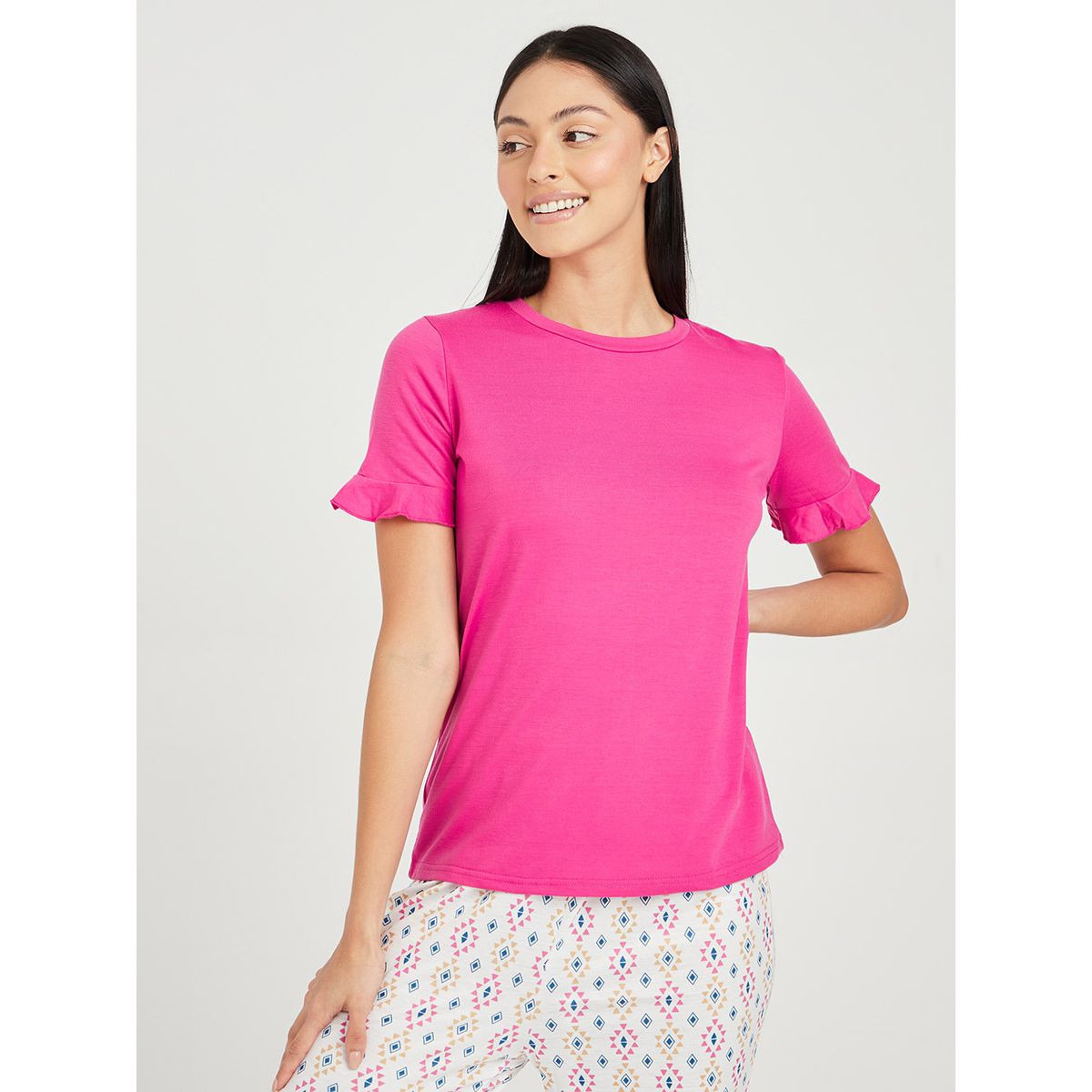 طقم بيجاما ( تيشيرت + بنطال ) من ستايلي-women-clothing-nightwear-pyjamas-longsets-image-2