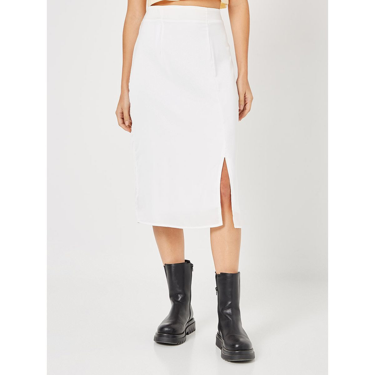 تنورة ميدي بفتحة أمامية-women-clothing-bottoms-skirts-image-1