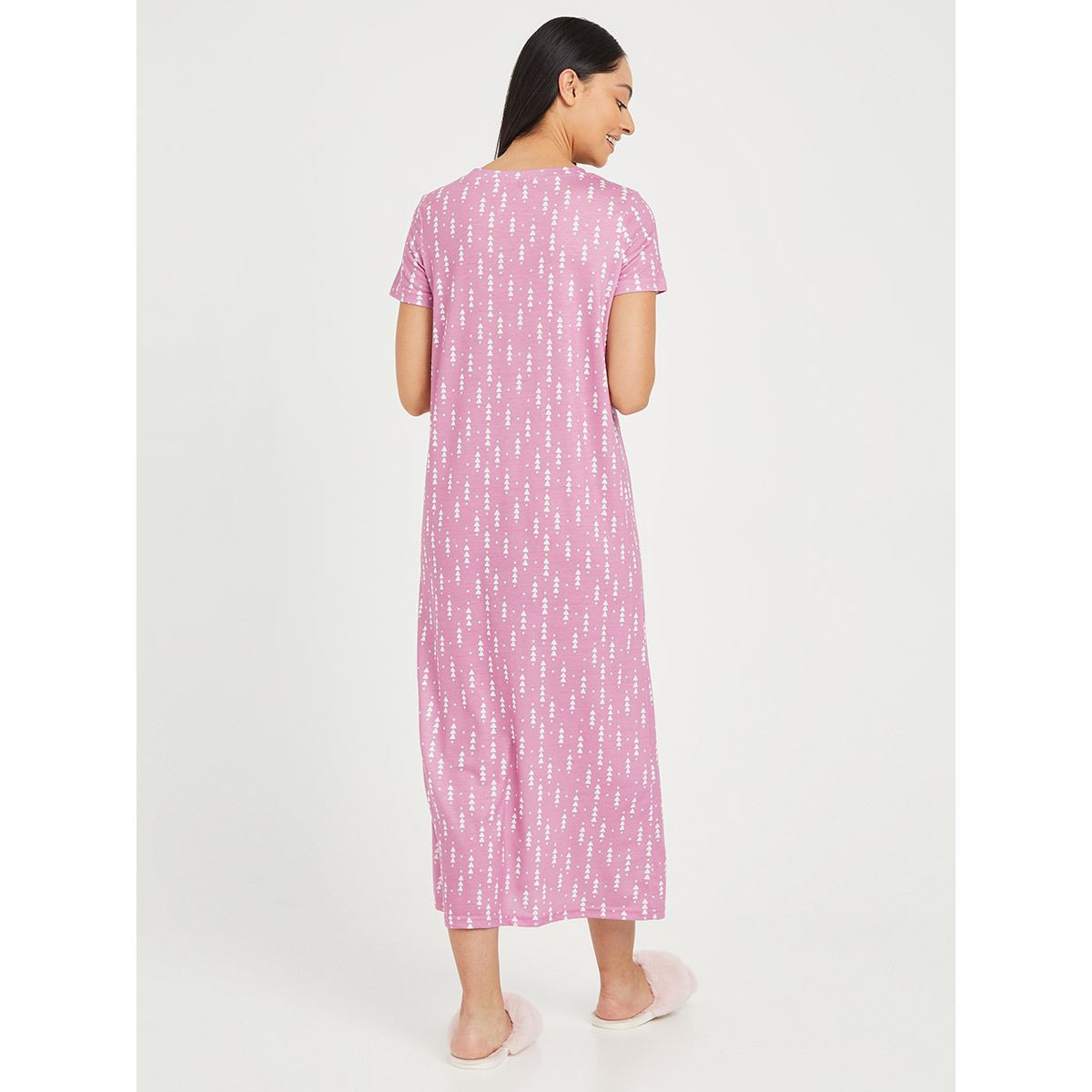 قميص نوم طويل مطبع بالكامل من ستايلي-women-clothing-nightwear-nighties-image-4