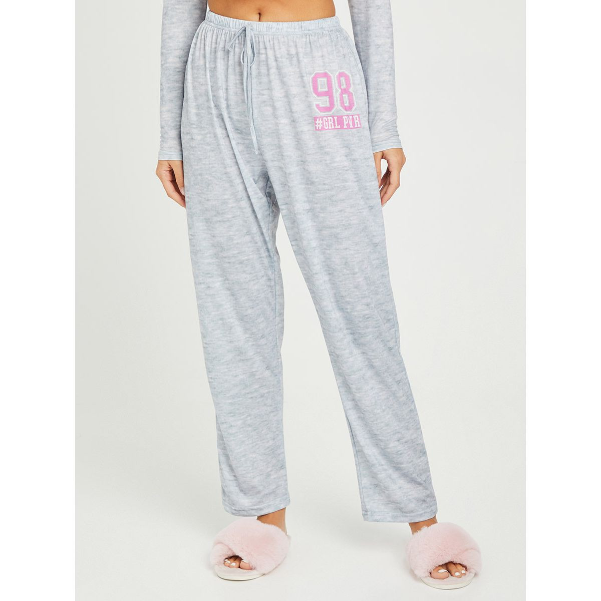 Styli Colorblock Long Sleeves T-shirt and 98 Placement Print Pyjama Set-women-clothing-nightwear-pyjamas-longsets-image-4