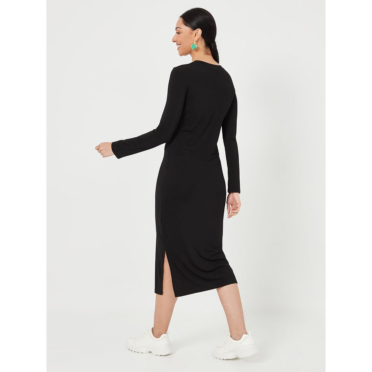 فستان ميدي باكمام طويلة من ستايلي-women-clothing-dresses-image-4