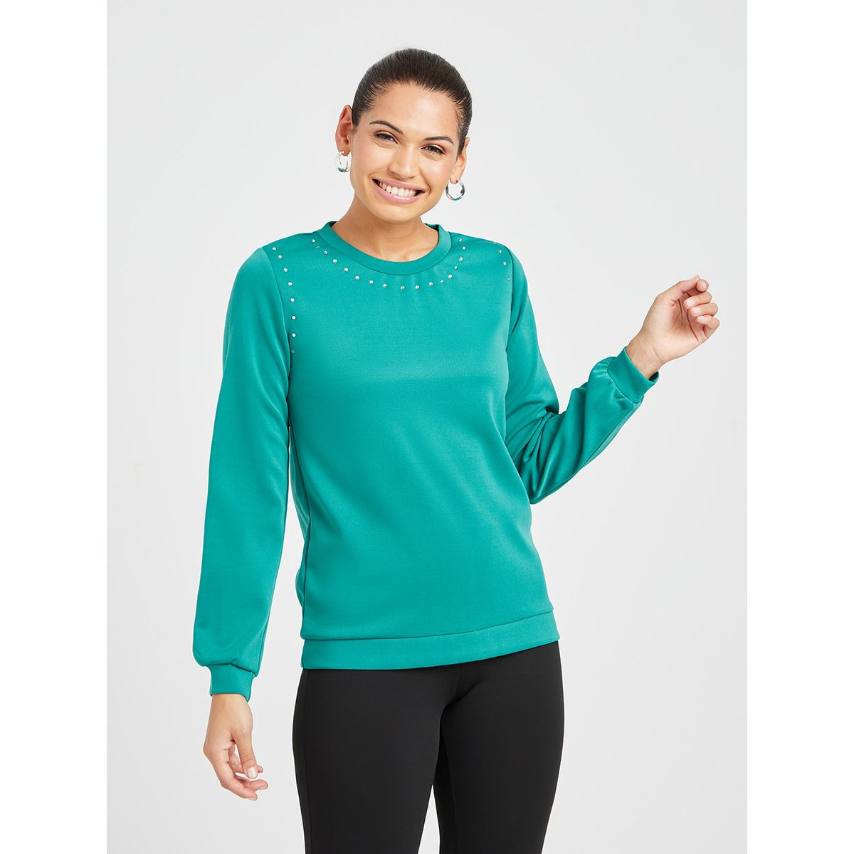 سويت شيرت باكمام طويلة من ستايلي-women-clothing-hoodiesandsweatshirts-sweatshirts-image-1