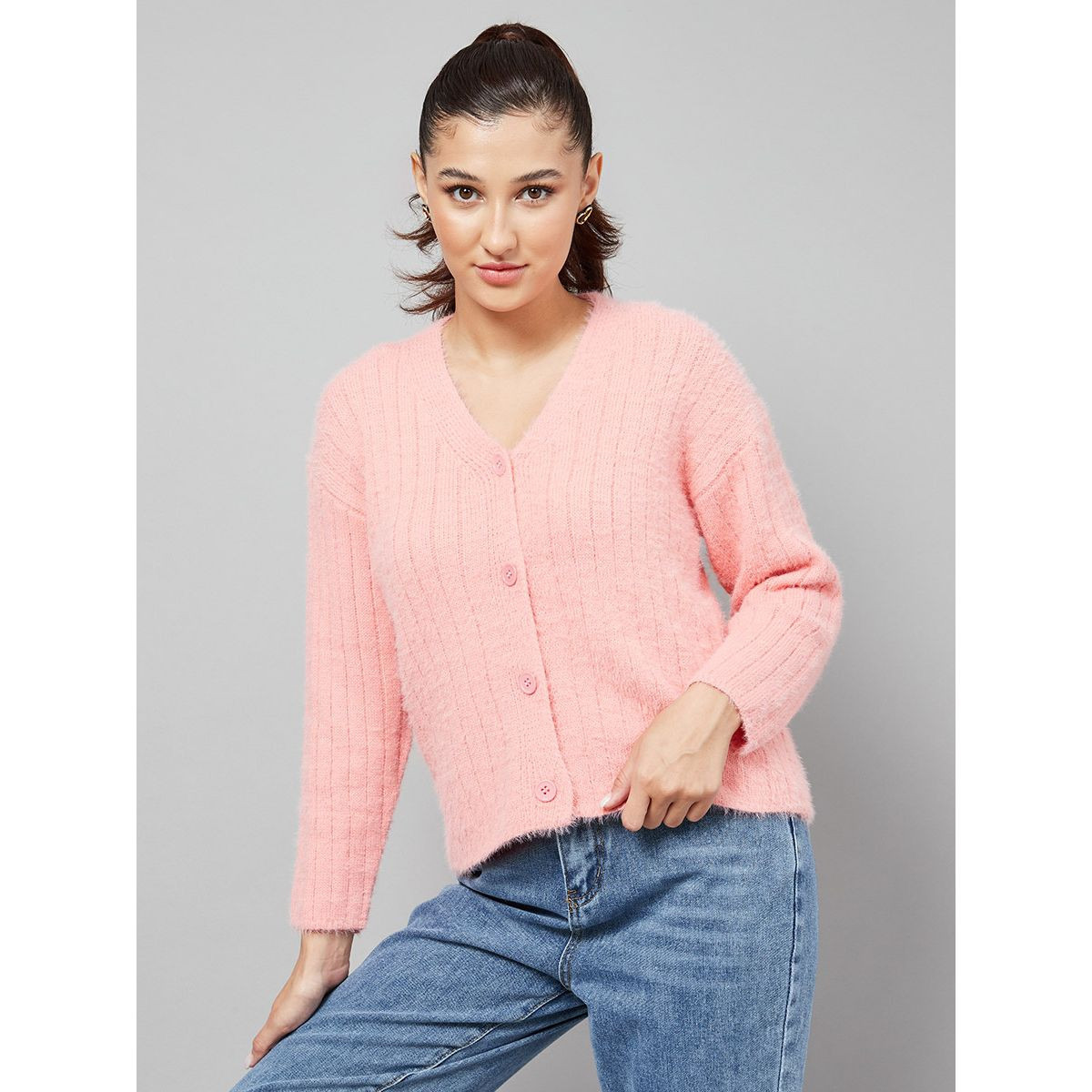 طقم من 2 ( كارديغان + بلوزة ) من ستايلي-women-winterwear-cardigansandjumpers-cardigans-image-4