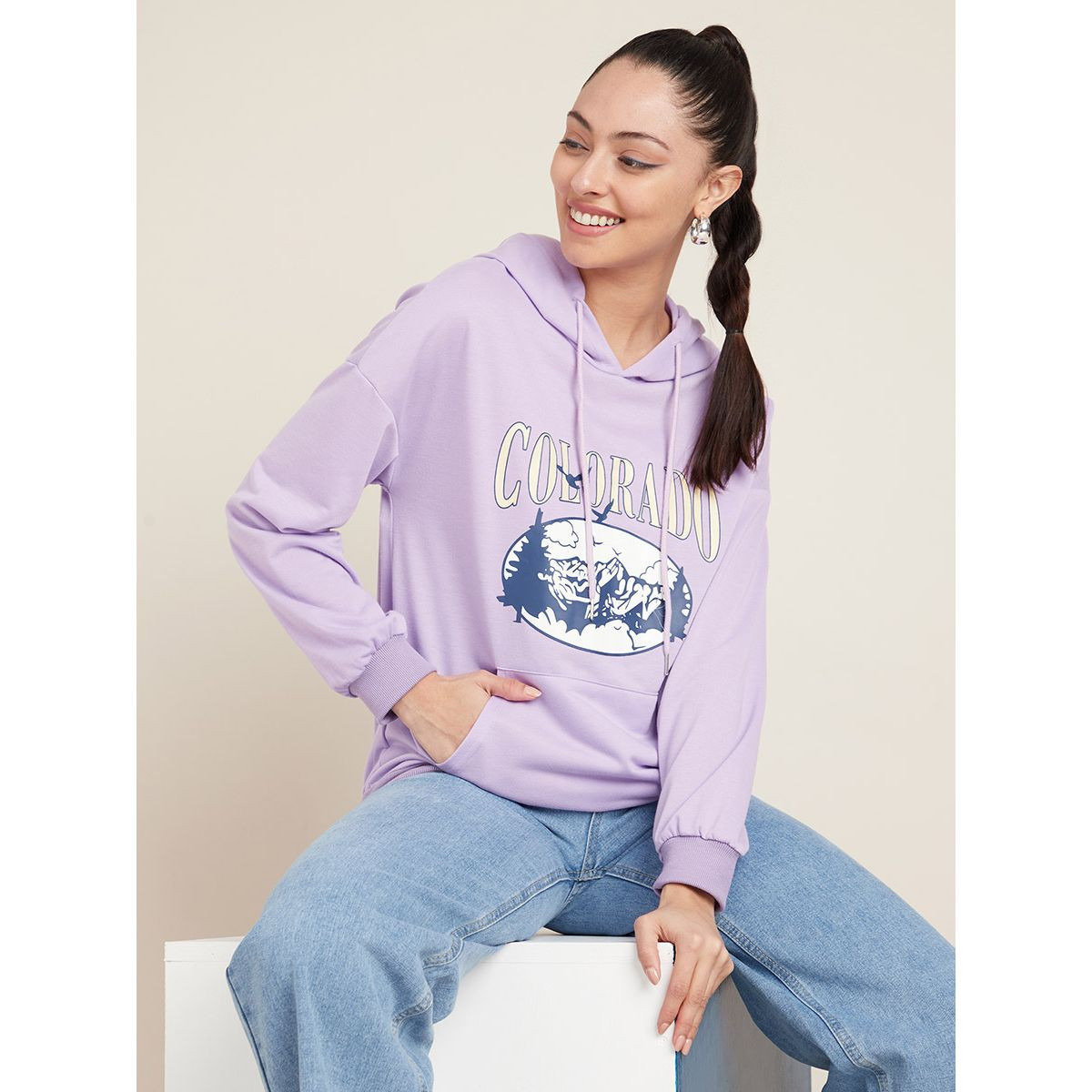 هودي باكمام طويلة وجيوب من ستايلي-women-clothing-hoodiesandsweatshirts-hoodies-image-1
