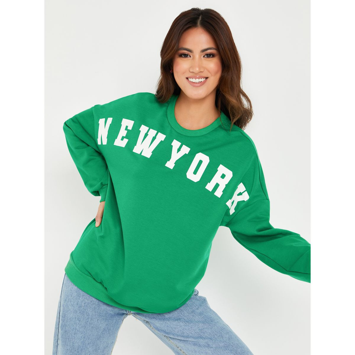 سويت شيرت مطبع بطبعة كتابة من ستايلي-women-clothing-hoodiesandsweatshirts-sweatshirts-image-1