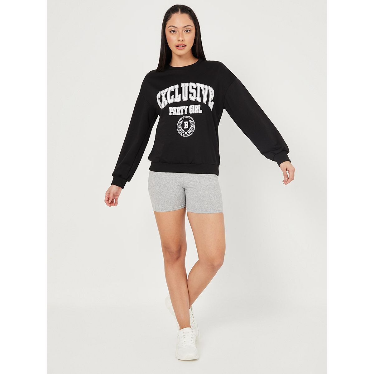 سويت شيرت بقصة عادية من ستايلي-women-clothing-hoodiesandsweatshirts-sweatshirts-image-2