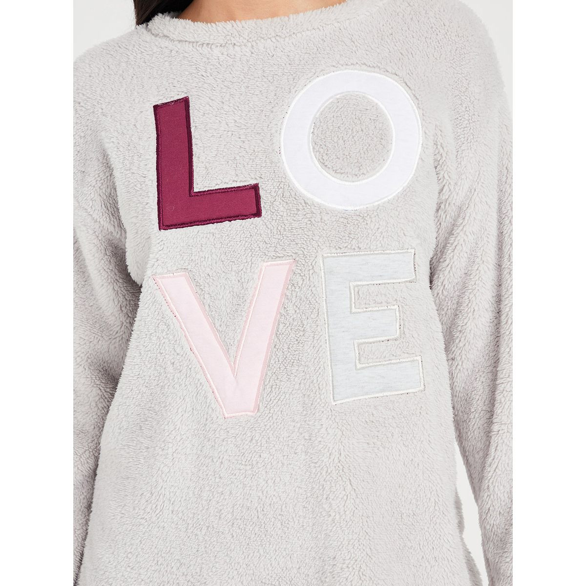 طقم من ( بلوزة باكمام طويلة + ليقنز ) من ستايلي-women-clothing-nightwear-pyjamas-longsets-image-3