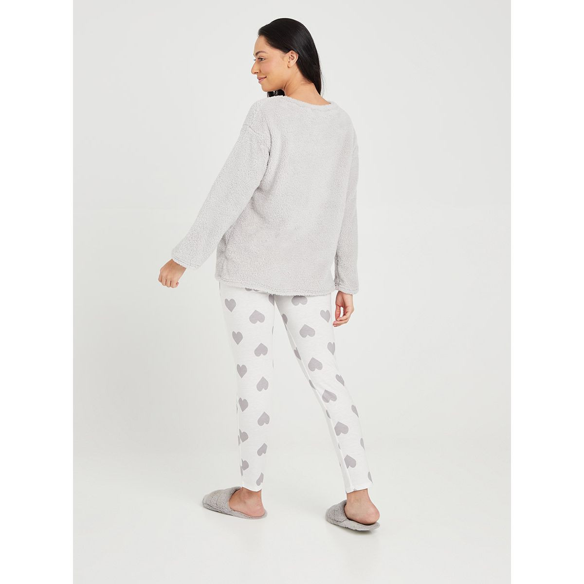 طقم من ( بلوزة باكمام طويلة + ليقنز ) من ستايلي-women-clothing-nightwear-pyjamas-longsets-image-4