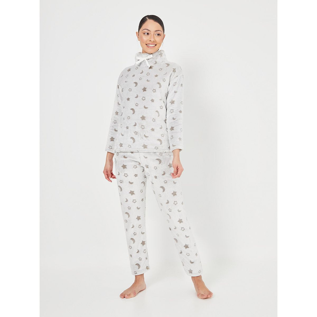 طقم بيجاما من ( بلوزة + بنطال ) من ستايلي-women-clothing-nightwear-pyjamas-longsets-image-6