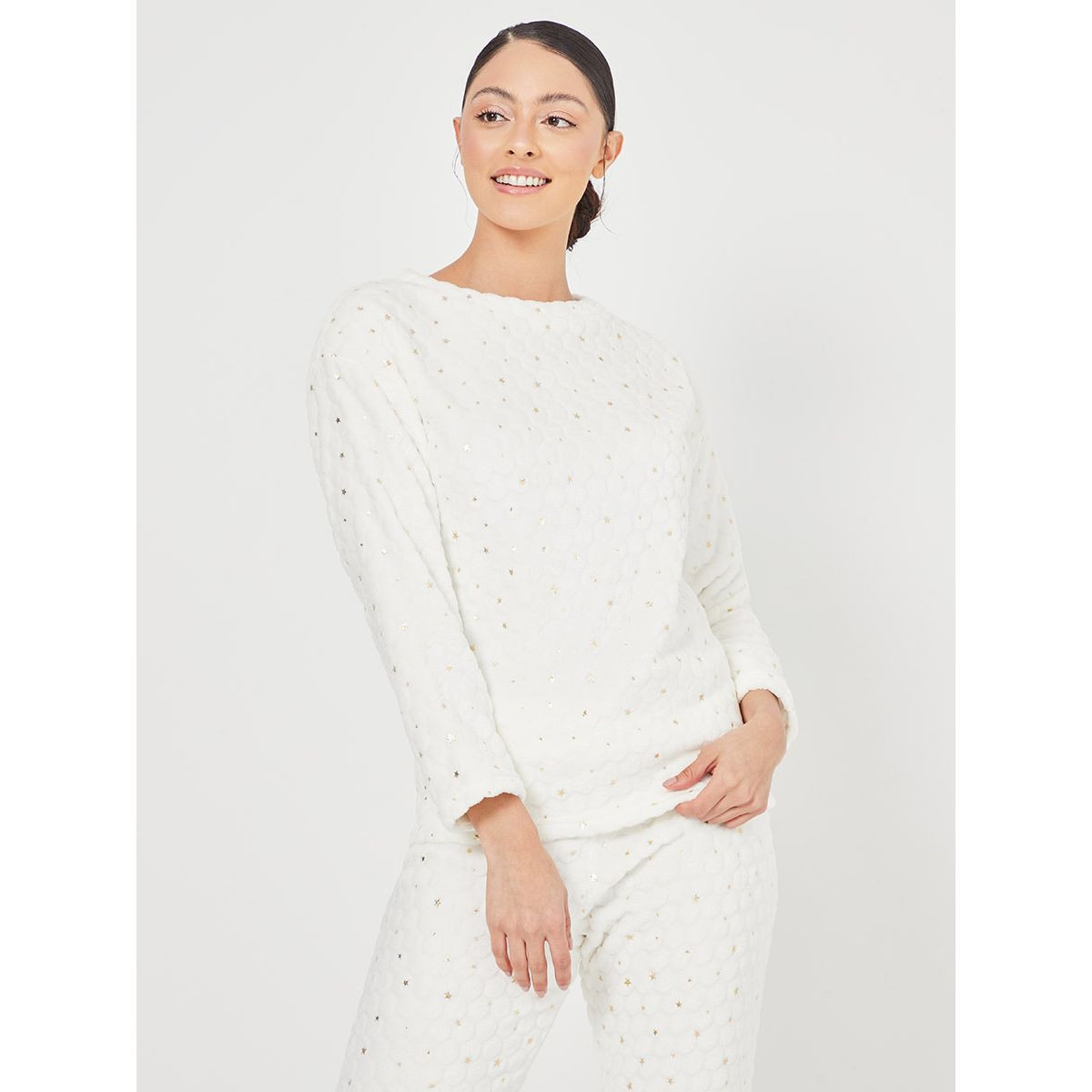 طقم بيجاما من ( بلوزة باكمام طويلة + بنطال ) من ستايلي-women-clothing-nightwear-pyjamas-longsets-image-2