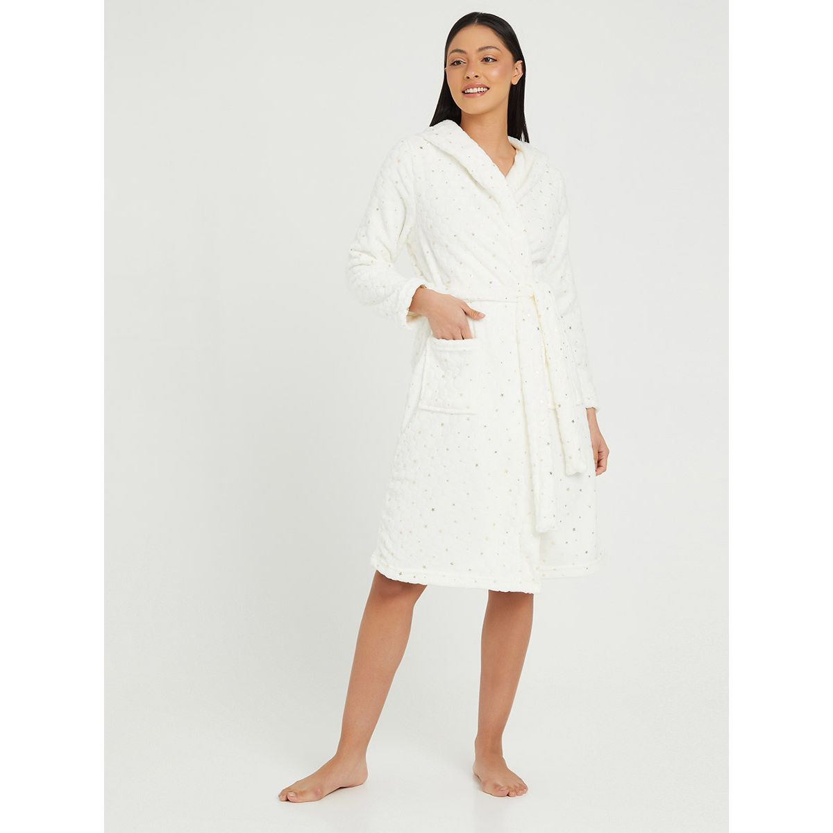 روب باكمام طويلة ورباط خصر من ستايلي-women-clothing-nightwear-robes-image-1