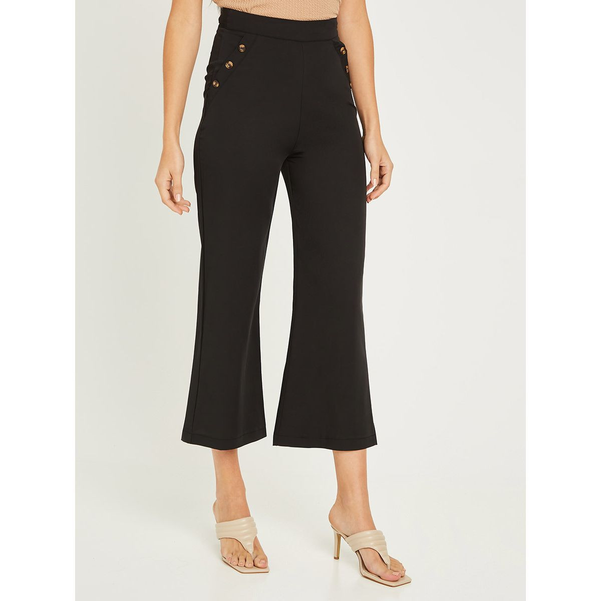 بنطال بقصة أرجل واسعة من ستايلي-women-clothing-trousers-image-1