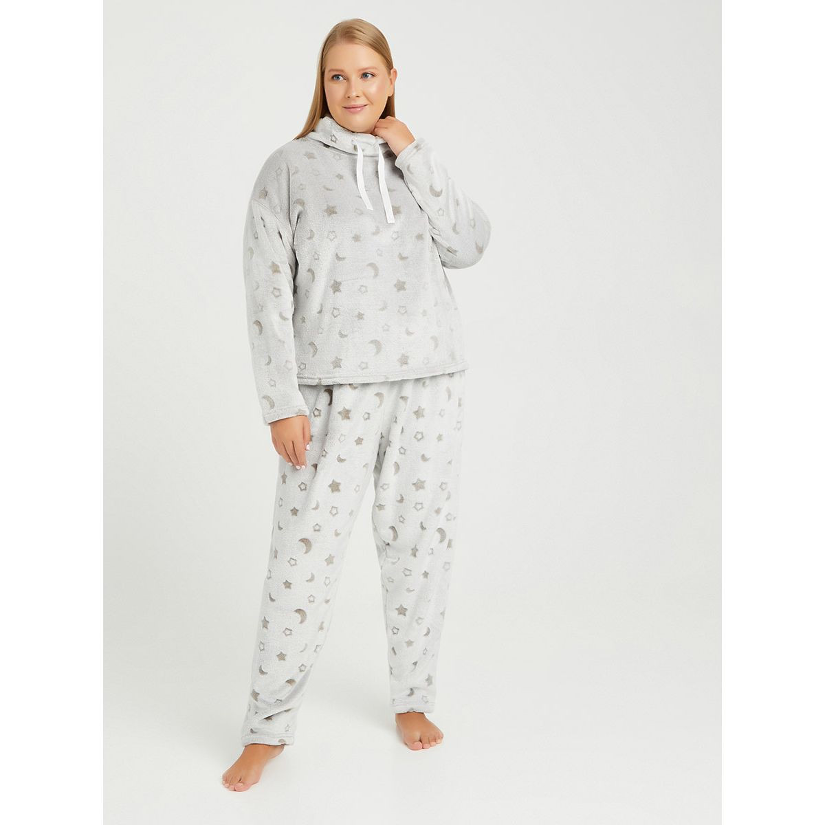طقم بيجاما من ( بلوزة + بنطال )-women-clothing-nightwear-pyjamas-longsets-image-1
