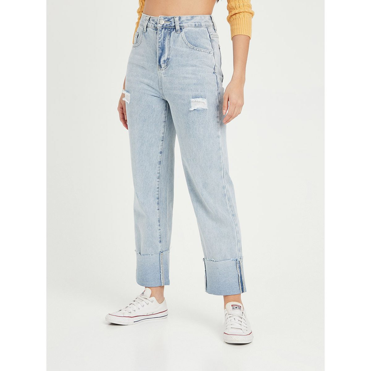 جينز بخصر عالي من ستايلي-women-clothing-bottoms-jeans-image-1
