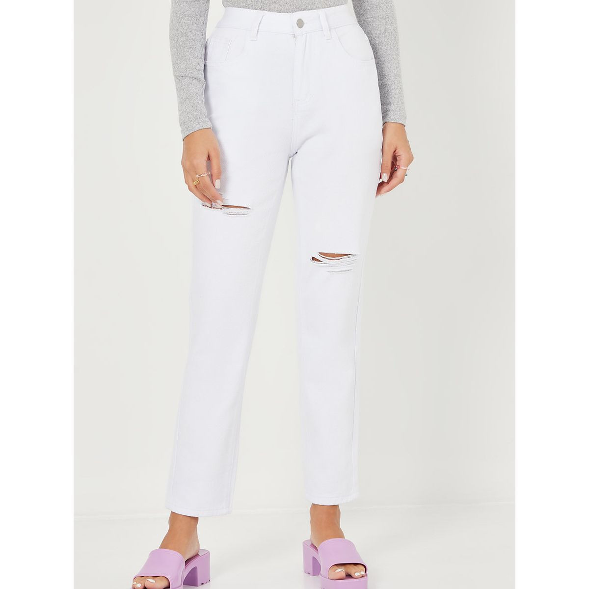 جينز بخصر عالي من ستايلي-women-clothing-bottoms-jeans-image-1