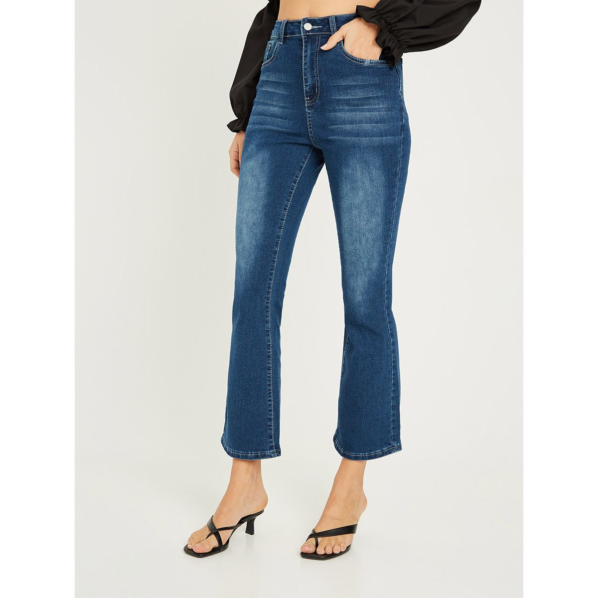 Styli High Rise Flared Leg Jeans-women-clothing-bottoms-jeans-image-1