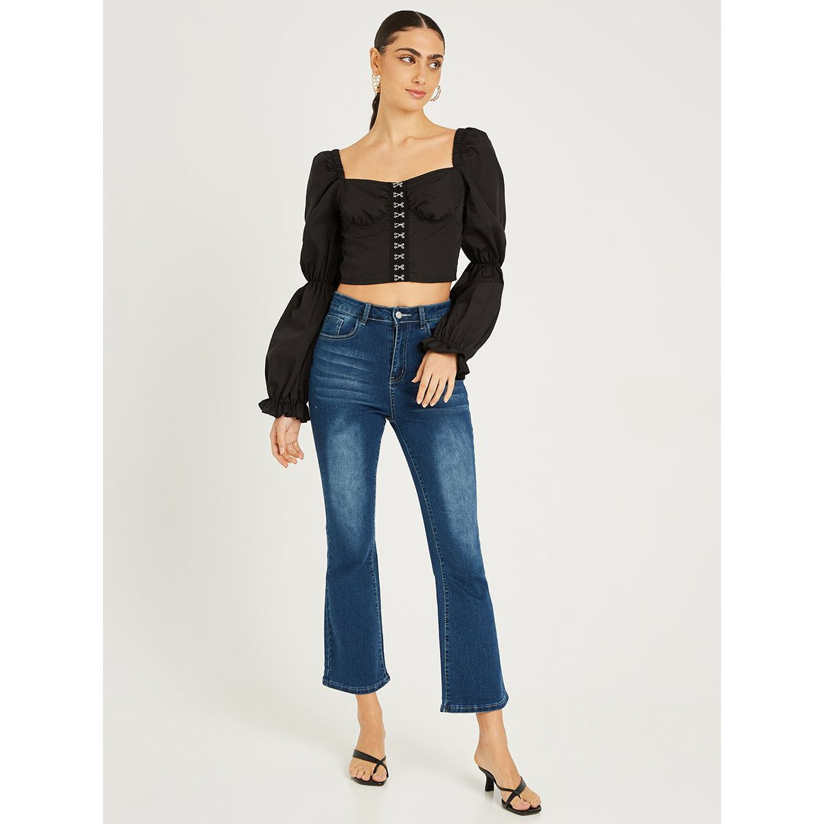 Styli High Rise Flared Leg Jeans-women-clothing-bottoms-jeans-image-2