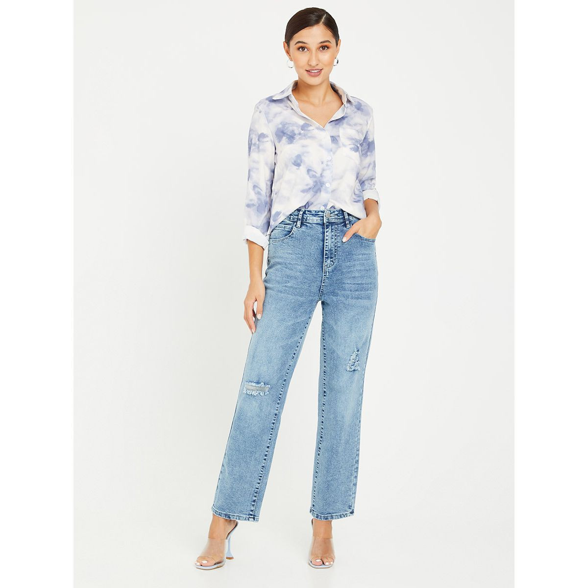 جينز بخصر عالي من ستايلي-women-clothing-bottoms-jeans-image-2