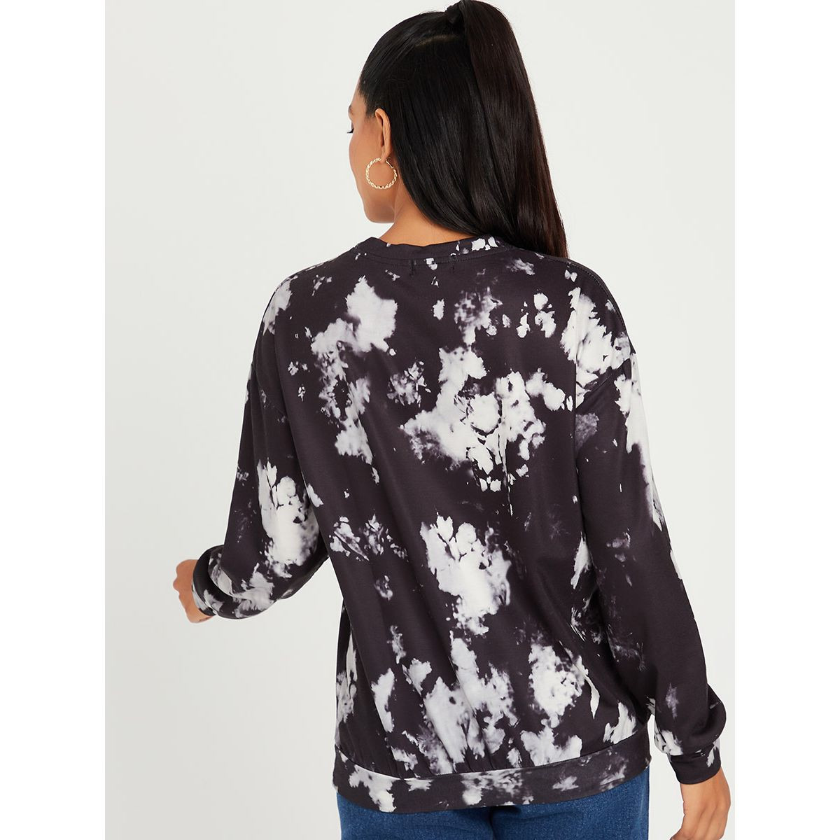 سويت شيرت مطبع بألوان مصبوغة من ستايلي-women-clothing-hoodiesandsweatshirts-sweatshirts-image-2