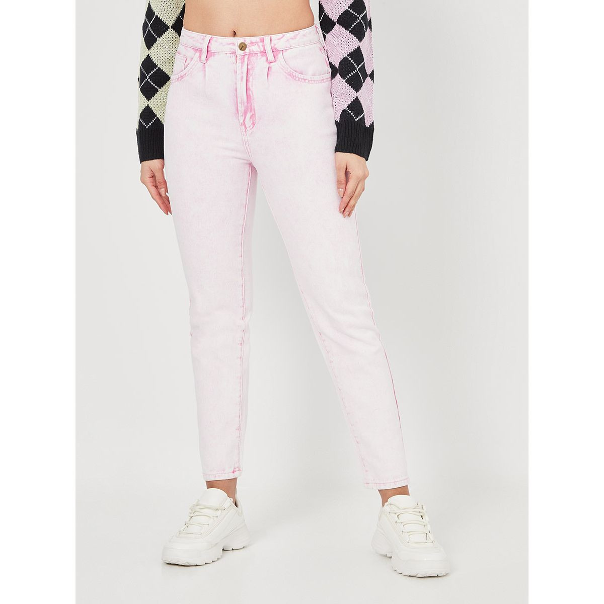 جينز بخصر عالي من ستايلي-women-clothing-bottoms-jeans-image-1