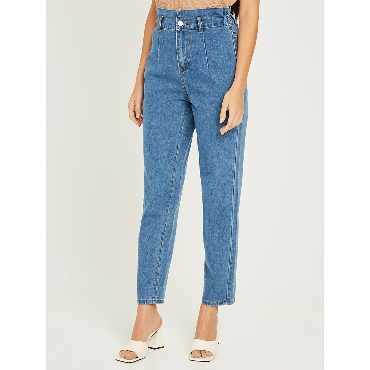 جينز بخصر عالي من ستايلي-women-clothing-bottoms-jeans-image-1