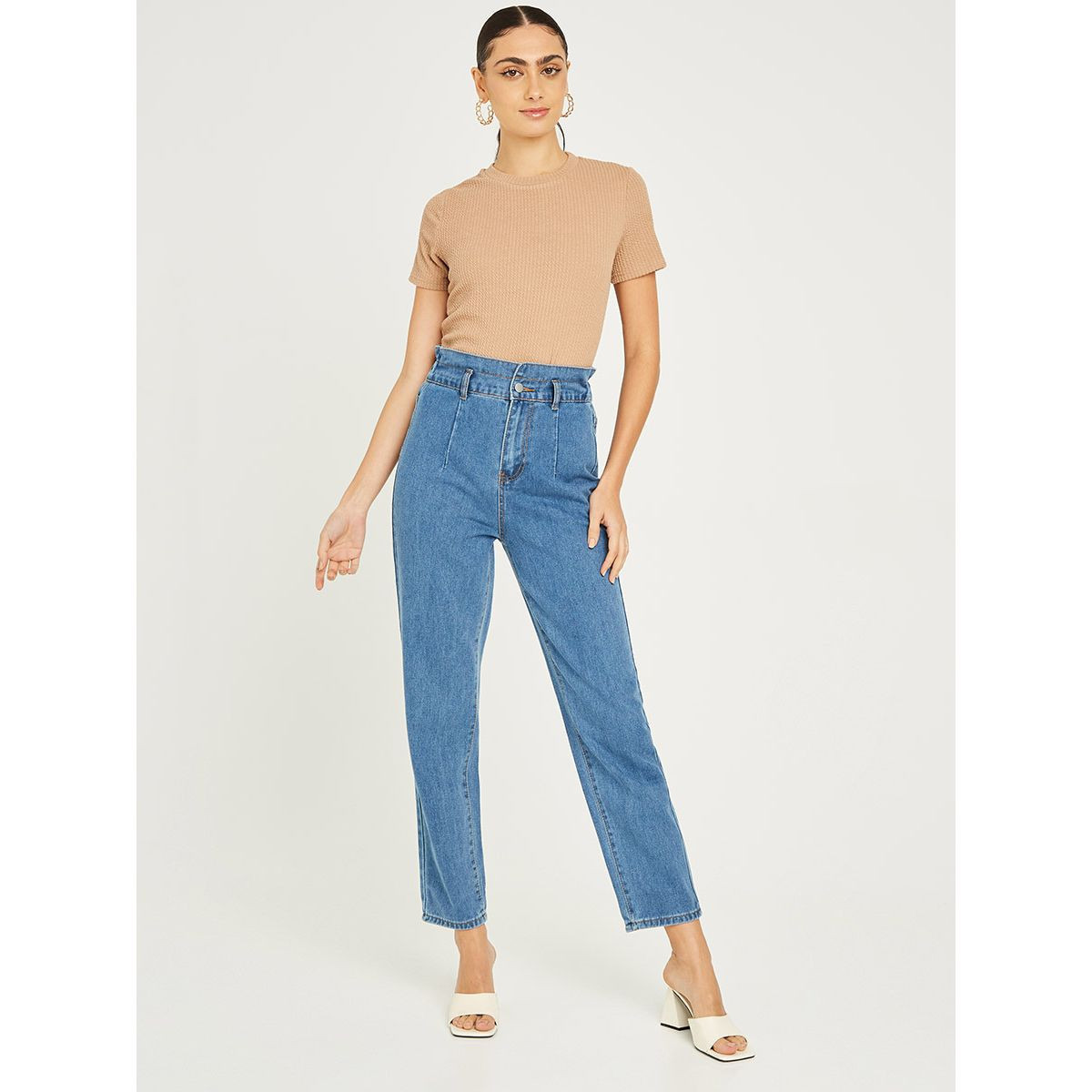 جينز بخصر عالي من ستايلي-women-clothing-bottoms-jeans-image-2