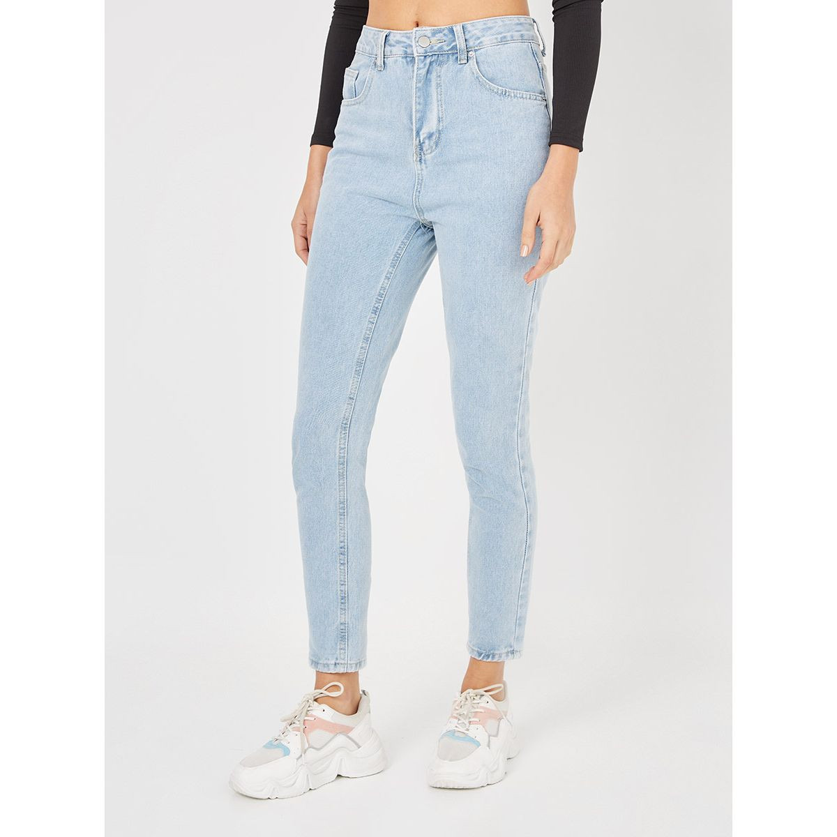 جينز بخصر عالي من ستايلي-women-clothing-bottoms-jeans-image-1