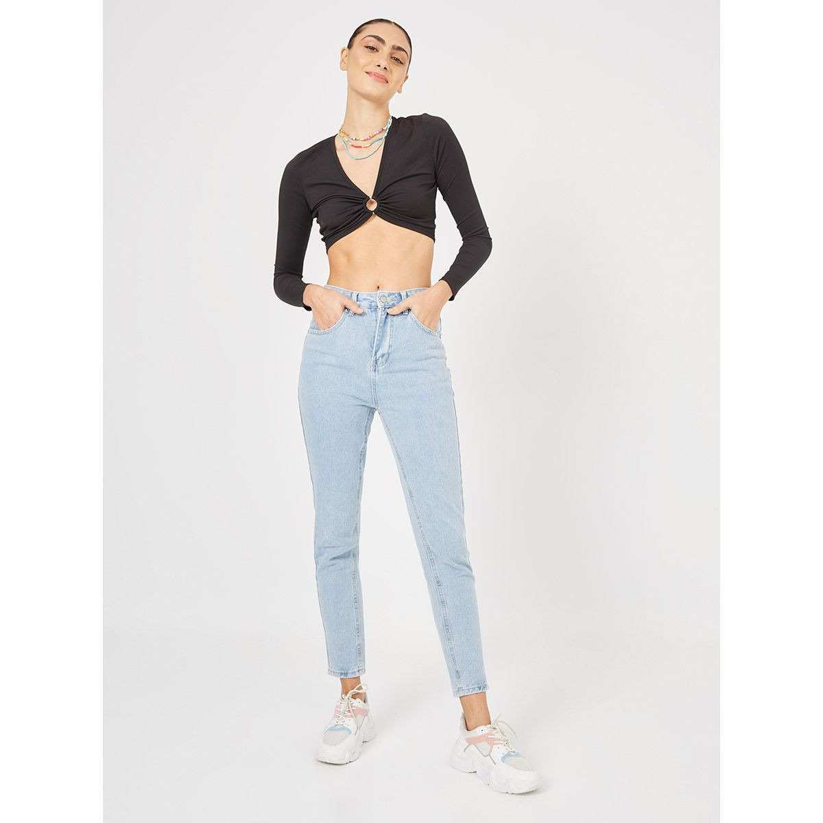 جينز بخصر عالي من ستايلي-women-clothing-bottoms-jeans-image-2