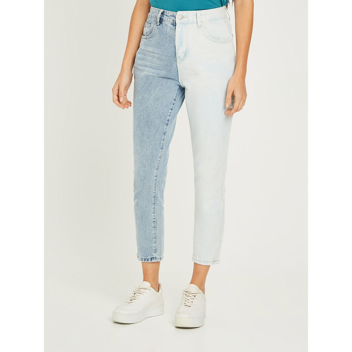 جينز بنمط كتل الالوان من ستايلي-women-clothing-bottoms-jeans-image-1