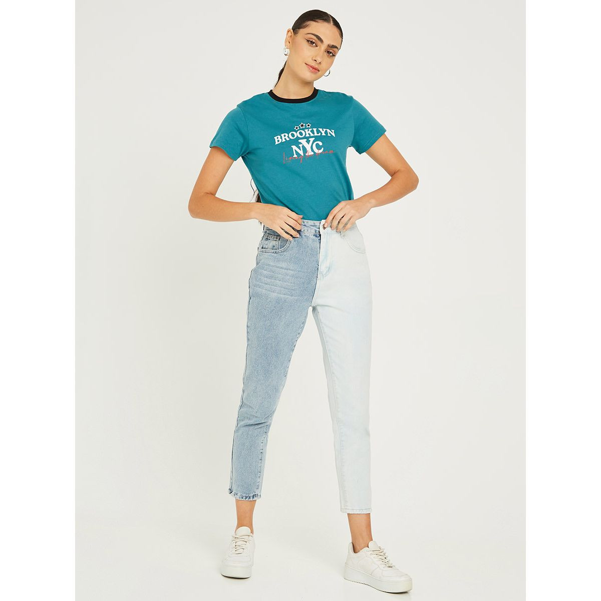 جينز بنمط كتل الالوان من ستايلي-women-clothing-bottoms-jeans-image-2