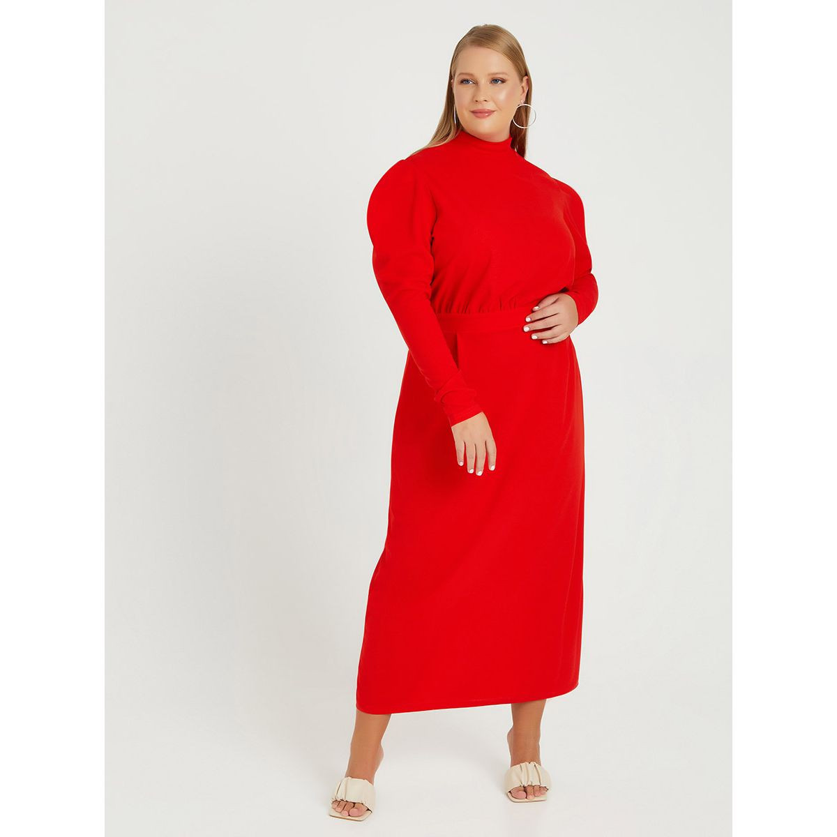 فستان طويل باكمام طويلة من ستايلي-women-clothing-dresses-image-1