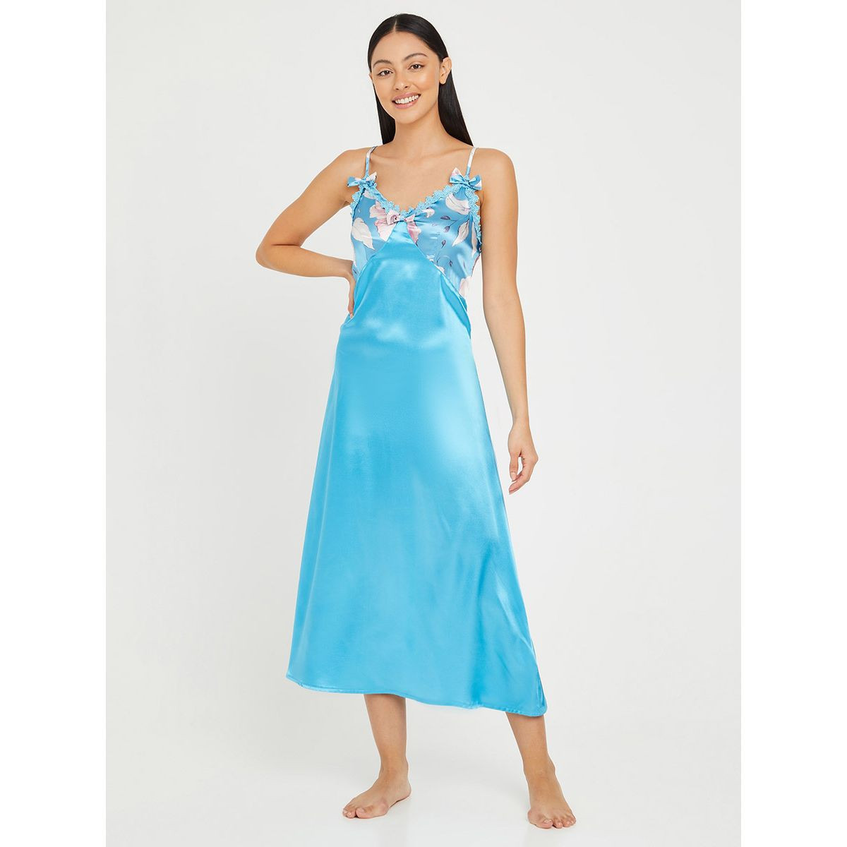 فستان مطبع بزهور من ستايلي-women-clothing-nightwear-nighties-image-1
