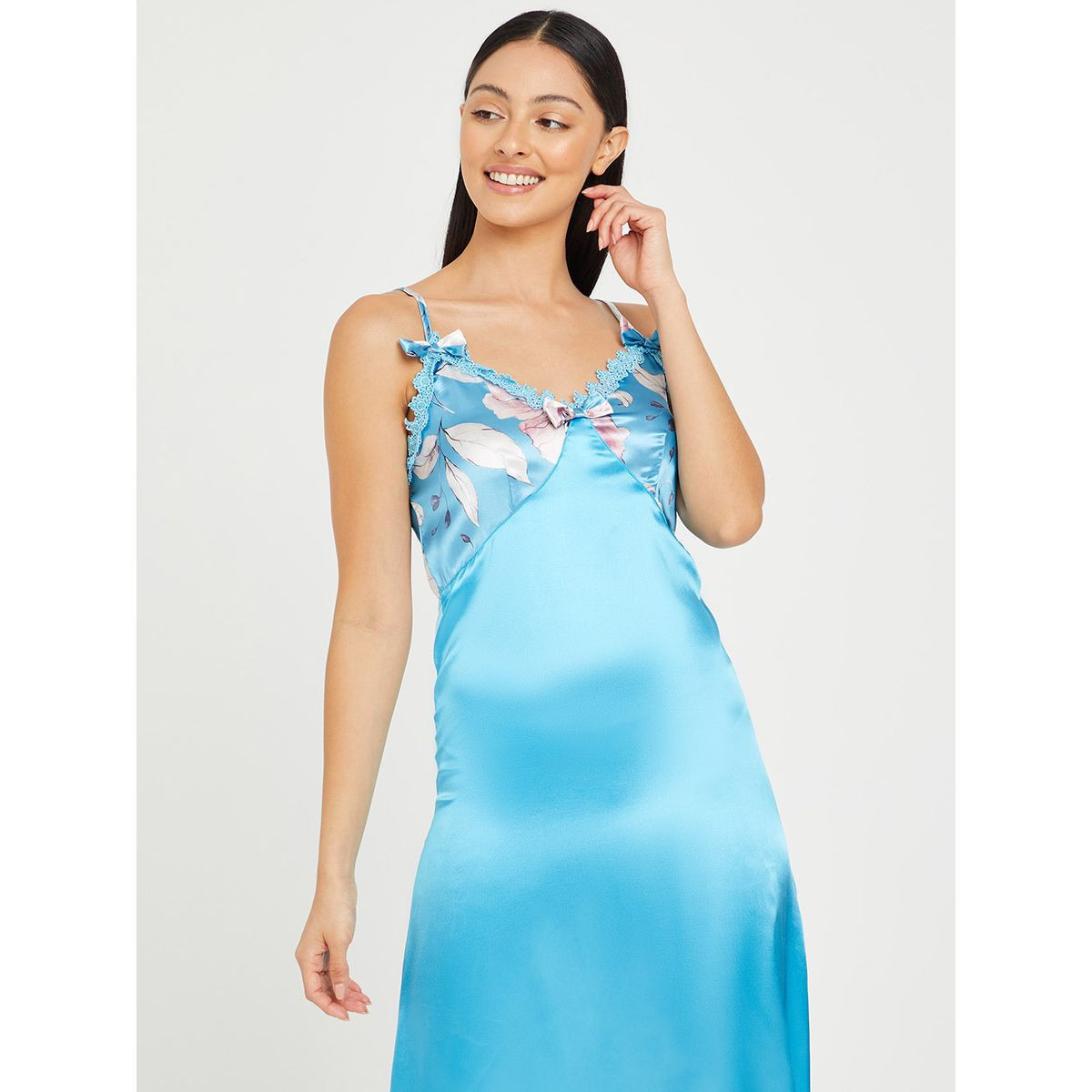 فستان مطبع بزهور من ستايلي-women-clothing-nightwear-nighties-image-2