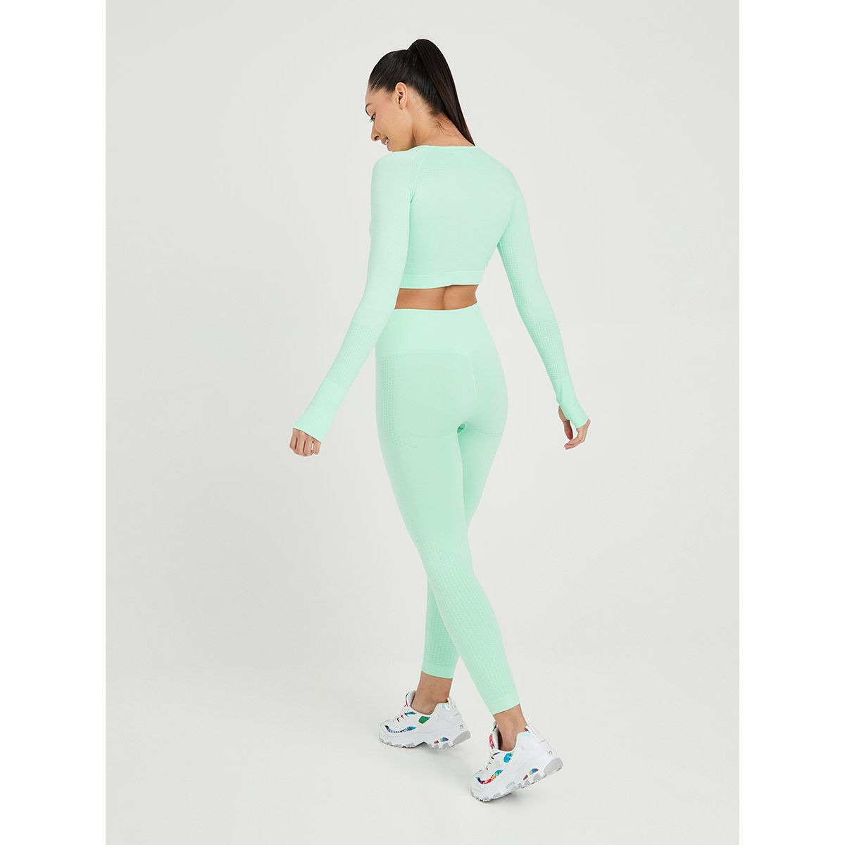 Styli Melange Long Sleeves Top and Leggings Active Set-sports-women-clothing-trackpantsandtracksuits-image-5