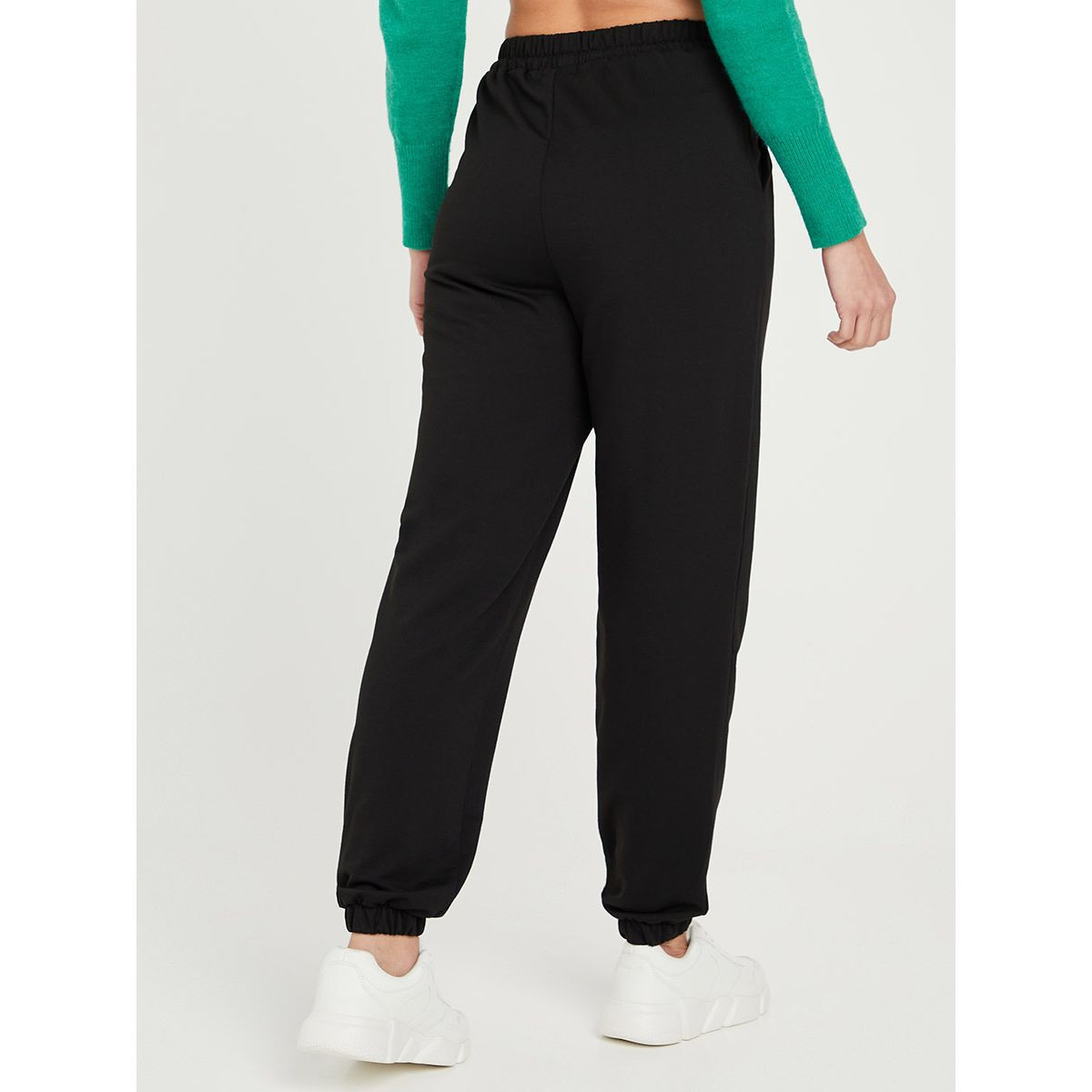 Styli Solid Relaxed Fit Jogger with Drawstring Waistband-women-clothing-bottoms-joggers-image-4