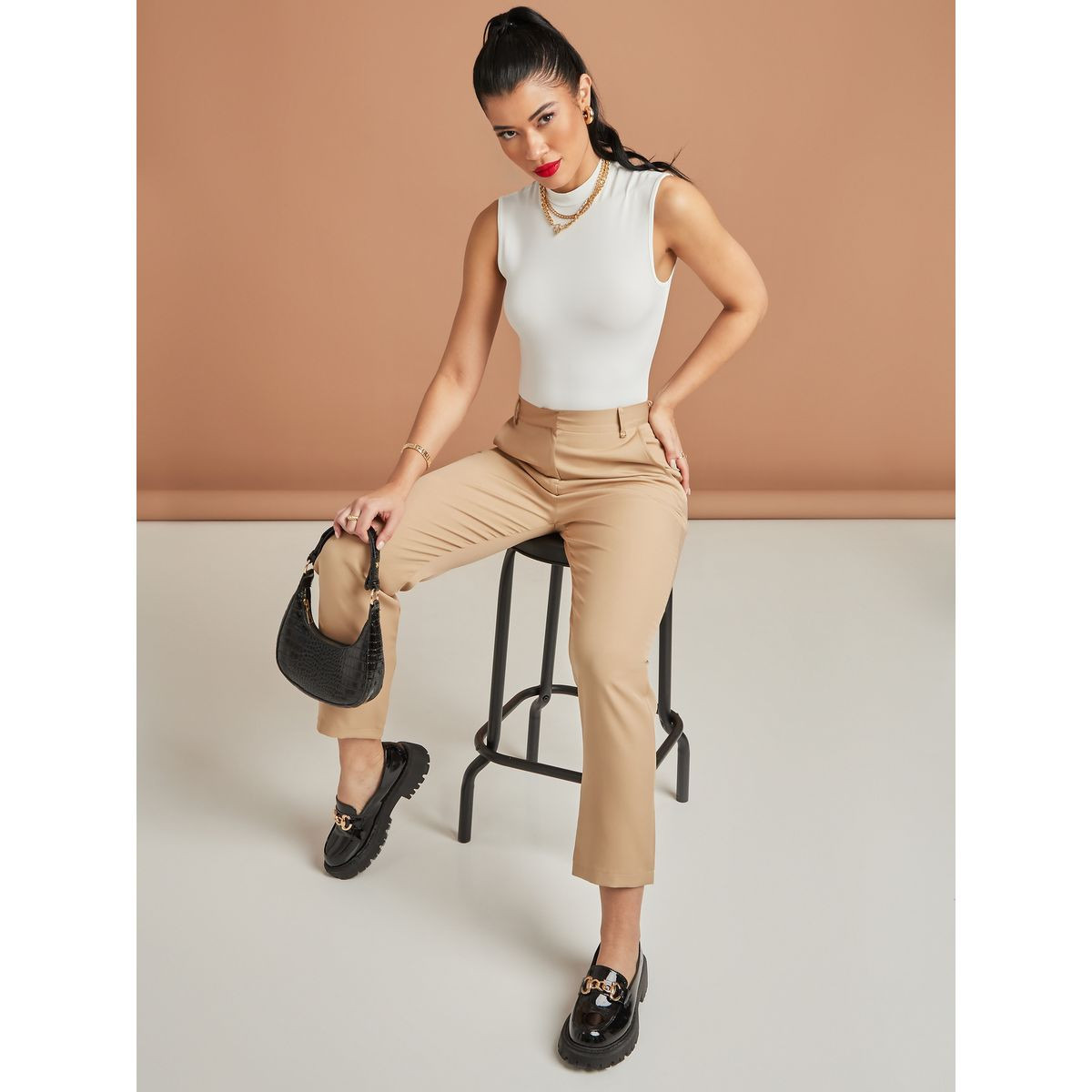 بنطال سادة بقصة سليم فت-women-clothing-trousers-image-5