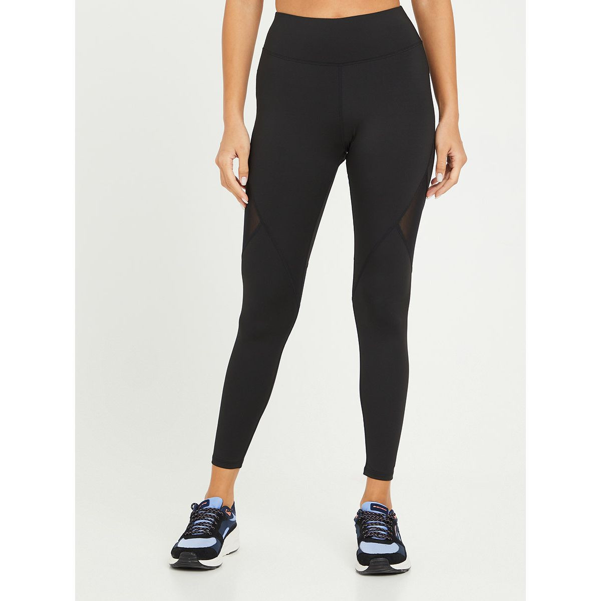 Styli Mesh Insert Seam Detail Active Leggings-women-clothing-sportswearandactivewear-bottoms-image-1