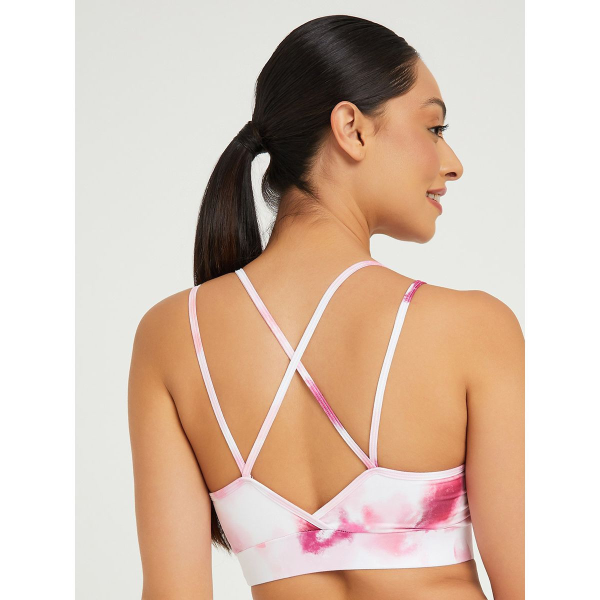 Styli Pack of 3 - Tie Dye Print Sports Bra with Vest and Activewear Shorts-sports-women-clothing-trackpantsandtracksuits-image-7