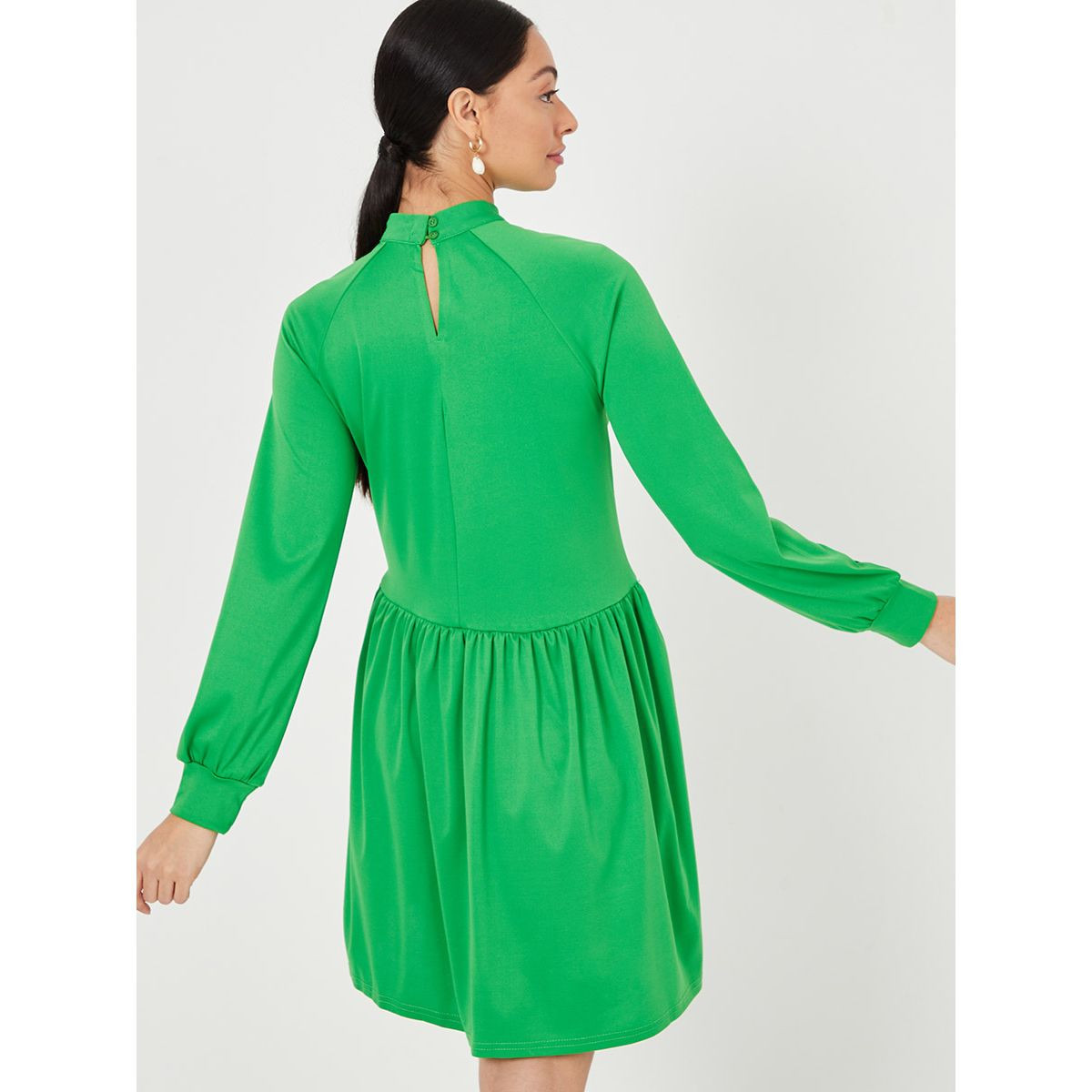 فستان قصير بياقة عالية من ستايلي-women-clothing-dresses-image-4
