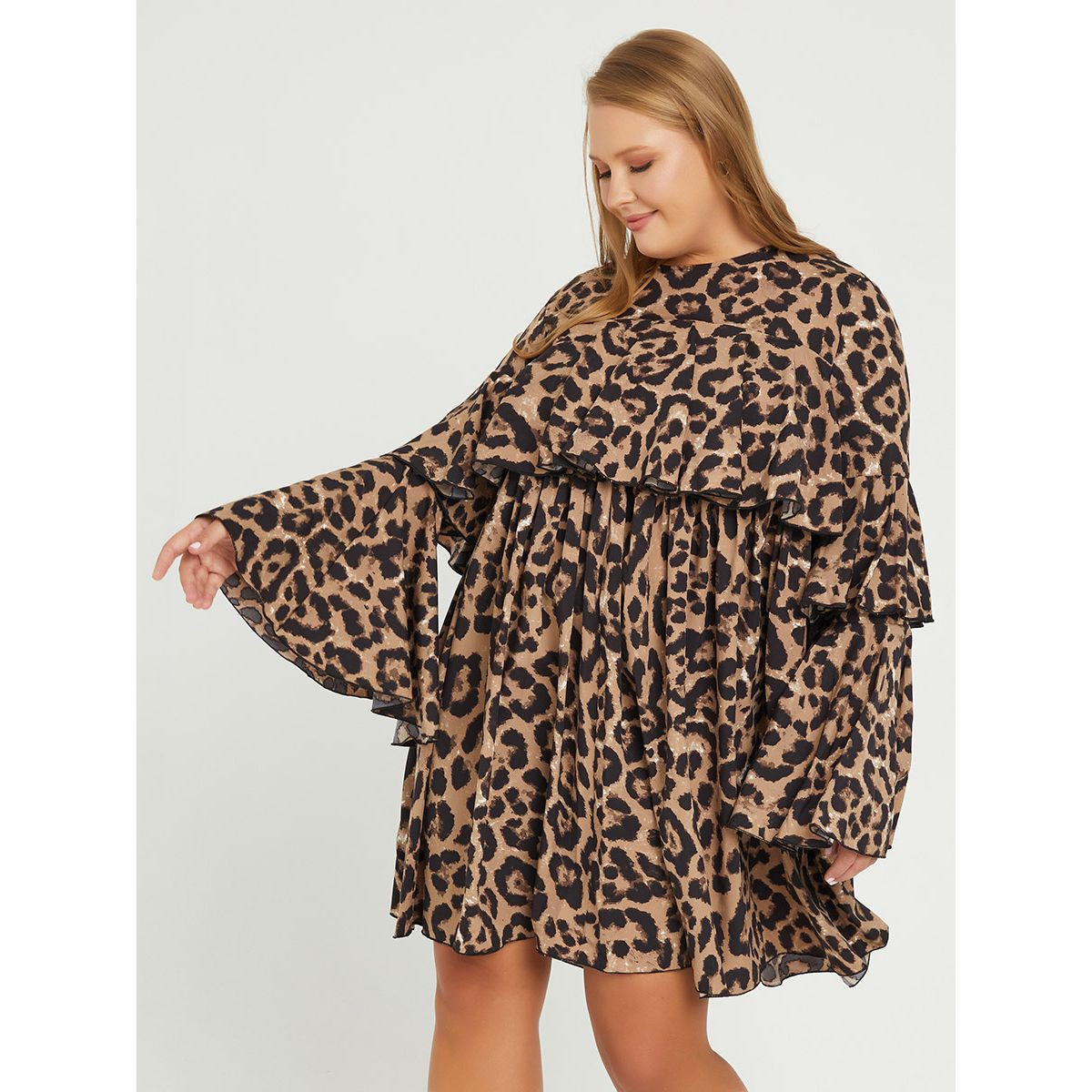 فستان مطبع بطبعة حيوان-women-clothing-dresses-image-1