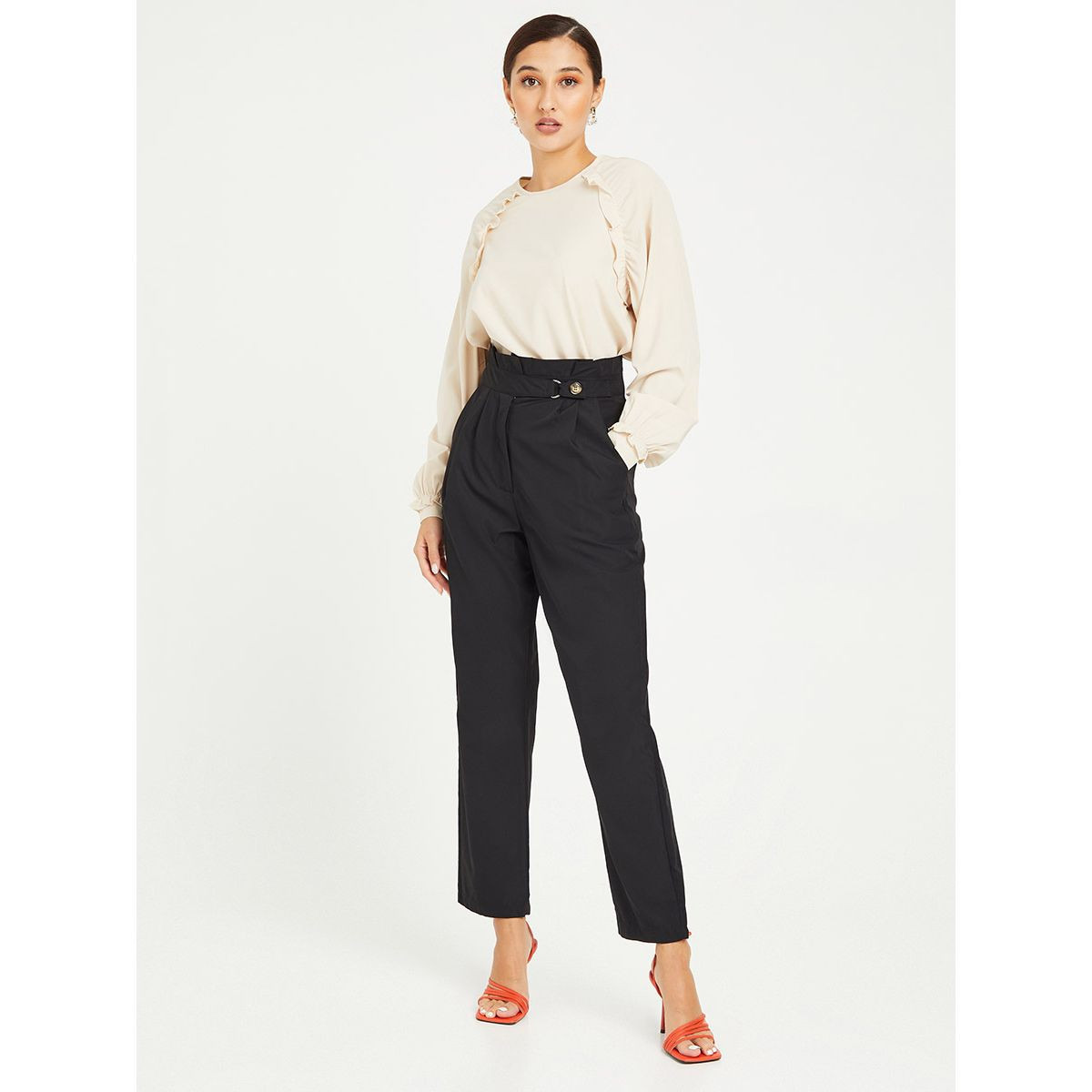 بلوزة باكمام طويلة وكشكش من ستايلي-women-clothing-shirtsandblouses-blouses-image-2