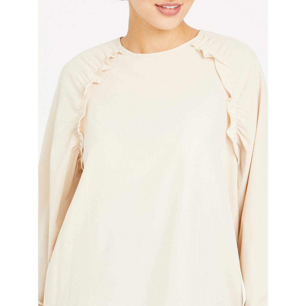 بلوزة باكمام طويلة وكشكش من ستايلي-women-clothing-shirtsandblouses-blouses-image-4