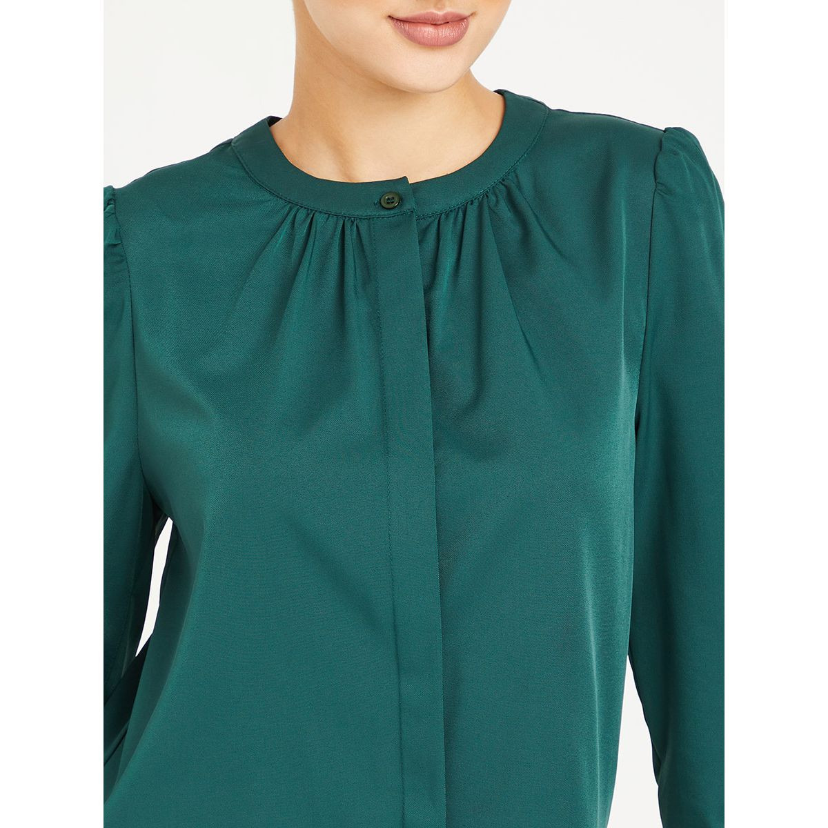 بلوزة بياقة عالية واكمام طويلة من ستايلي-women-clothing-shirtsandblouses-blouses-image-4