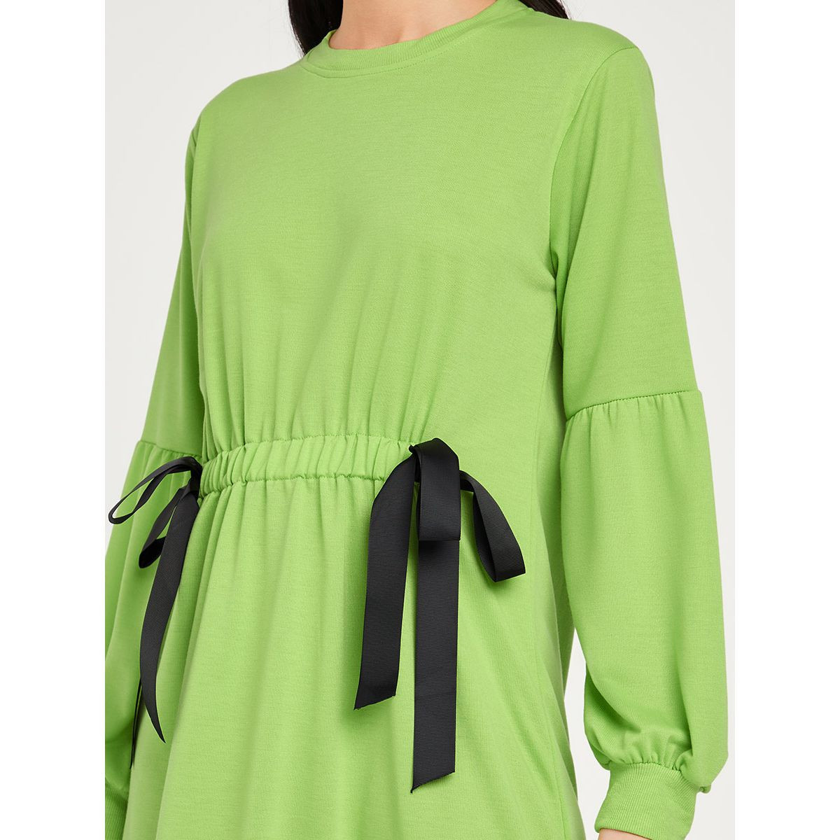 فستان ميدي بياقة عالية من ستايلي-women-clothing-dresses-image-3