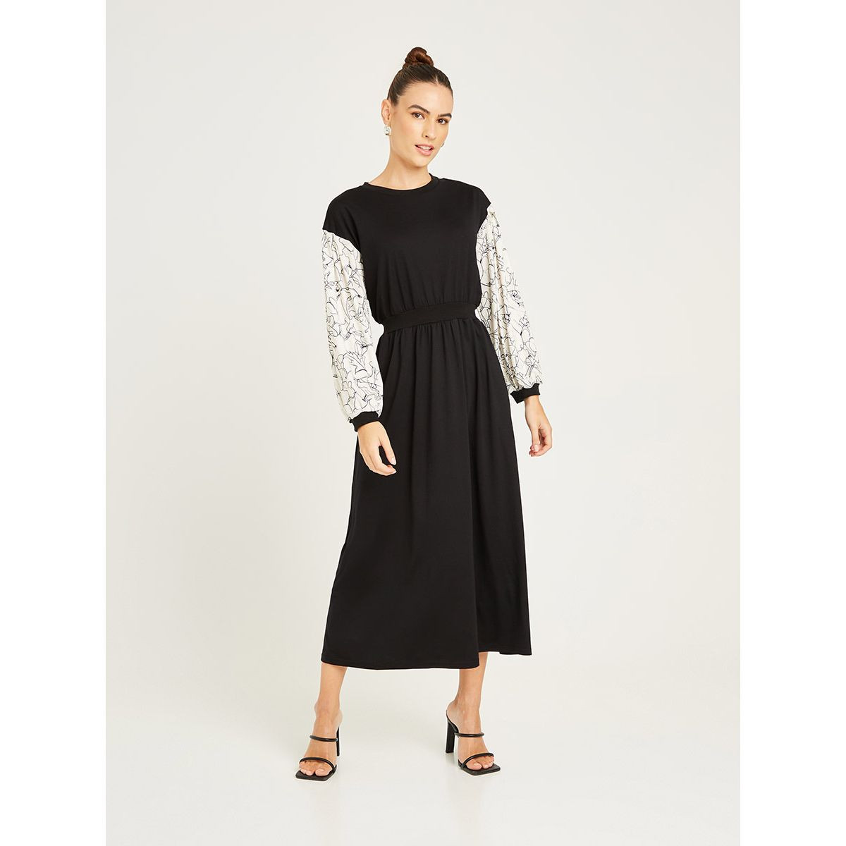 فستان ميدي باكمام طويلة من ستايلي-women-clothing-dresses-image-1