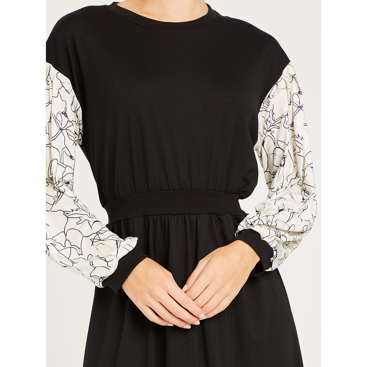 فستان ميدي باكمام طويلة من ستايلي-women-clothing-dresses-image-3