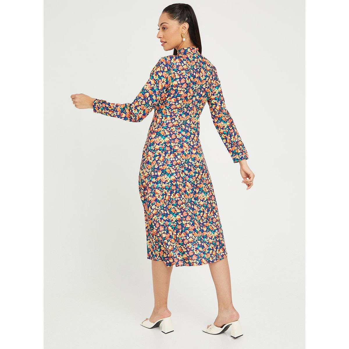 فستان ميدي باكمام طويلة من ستايلي-women-clothing-dresses-image-4