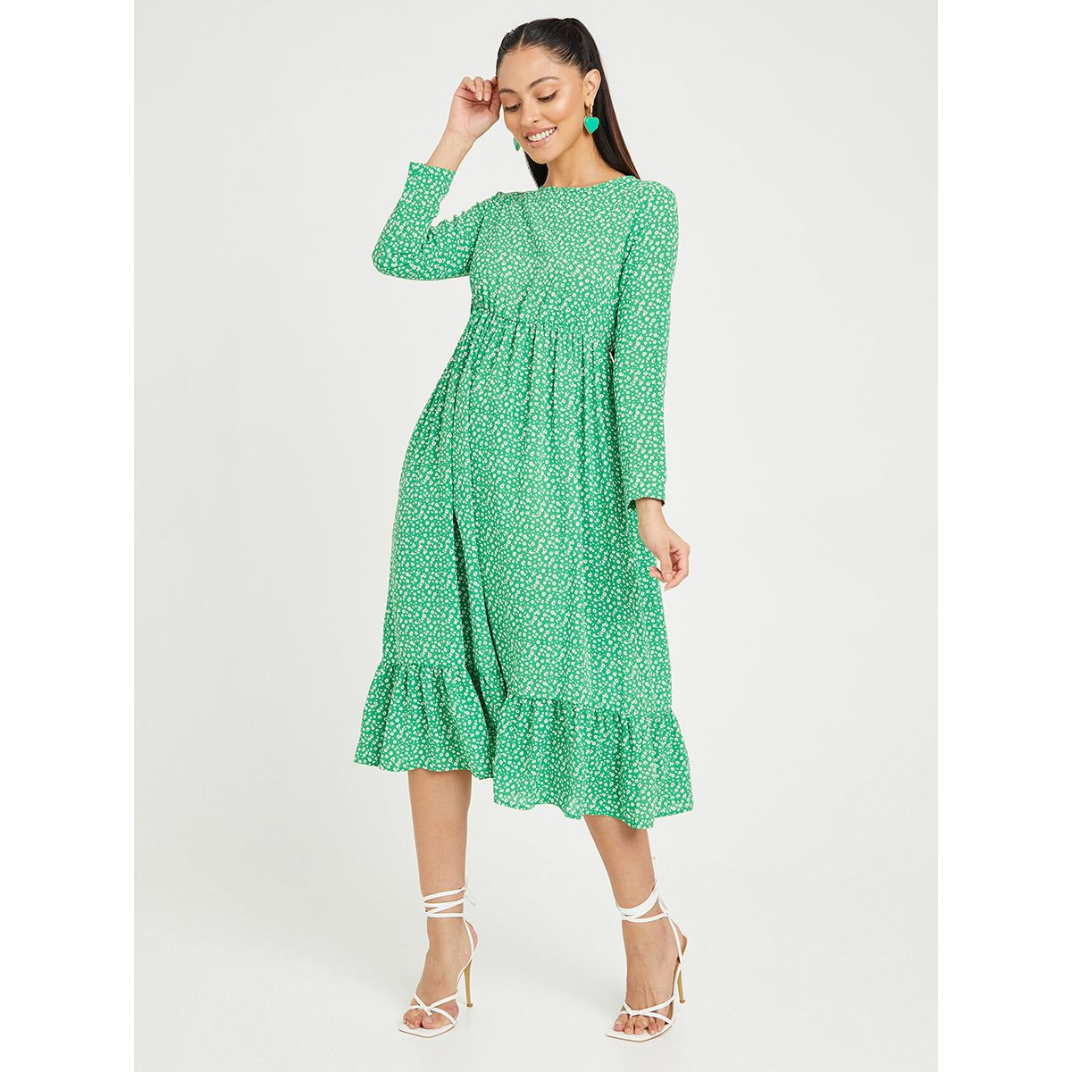 فستان ميدي باكمام طويلة من ستايلي-women-clothing-dresses-image-2